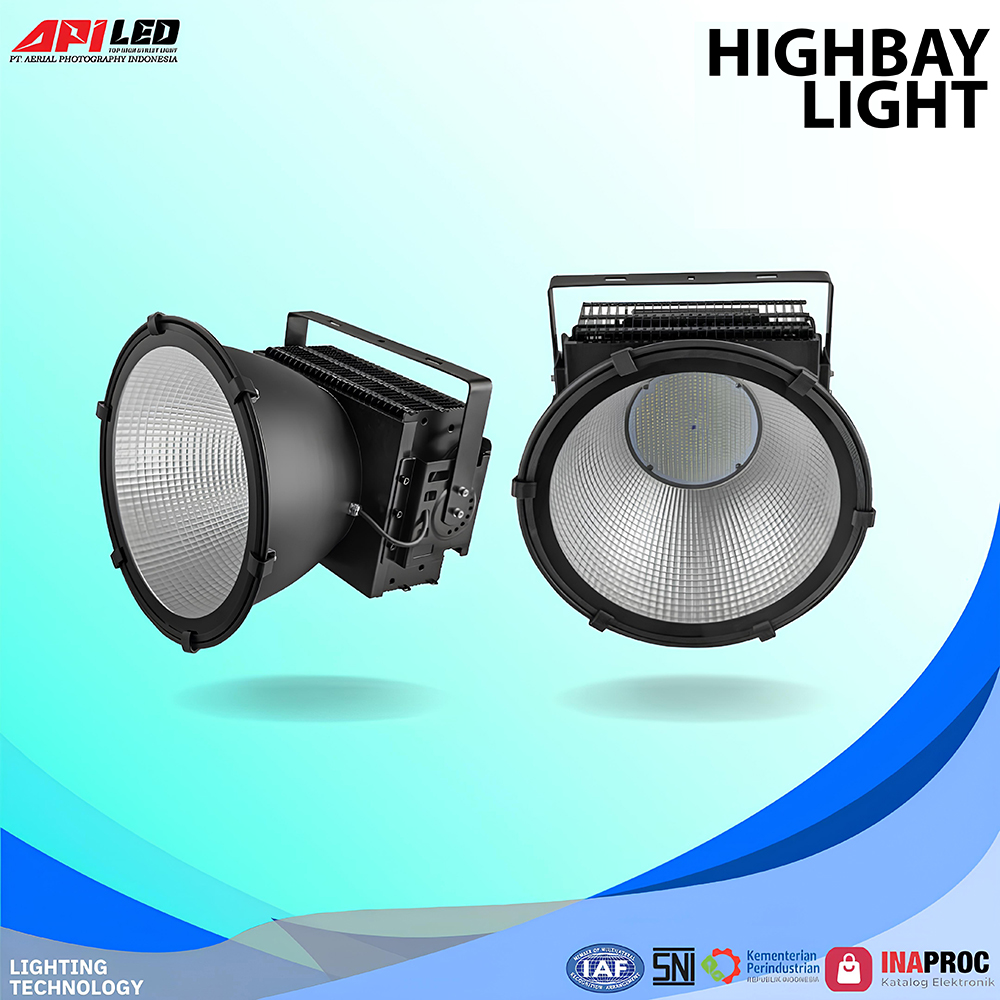 LED HIGHBAY LIGHT AL-HBL01-400-1200W - Highbay Light AL-HBL01 Series dirancang untuk memberikan pencahayaan yang terang dan efisien di area yang membutuhkan penerangan tinggi, seperti area industri, gudang, gym, dan area luar ruangan. Dengan pilihan daya mulai dari 400W hingga 1200W, lampu ini cocok untuk memenuhi kebutuhan pencahayaan di area yang luas dengan ketinggian plafon yang tinggi. Menggunakan chip LED Lumileds SMD3030, lampu ini menawarkan efisiensi tinggi hingga 150Lm/W ±5%, memberikan pencahayaan optimal dengan konsumsi energi yang lebih rendah.

Bodi lampu ini terbuat dari material berkualitas tinggi yang tahan lama dan tahan terhadap cuaca ekstrem, dengan IP66 untuk perlindungan terhadap air dan debu, serta IK08 untuk ketahanan terhadap benturan fisik. Lampu ini juga dilengkapi dengan driver LED dari G-POWER, Inventronic, atau MeanWell, yang menjamin performa stabil dan umur panjang hingga 100.000 jam.

Dengan rentang warna LED dari 2700K hingga 6500K, lampu ini dapat disesuaikan untuk berbagai aplikasi, baik untuk pencahayaan hangat atau dingin sesuai dengan kebutuhan ruangan atau area. Cocok untuk digunakan di area outdoor, area industri, pabrik, gym, dan taman.