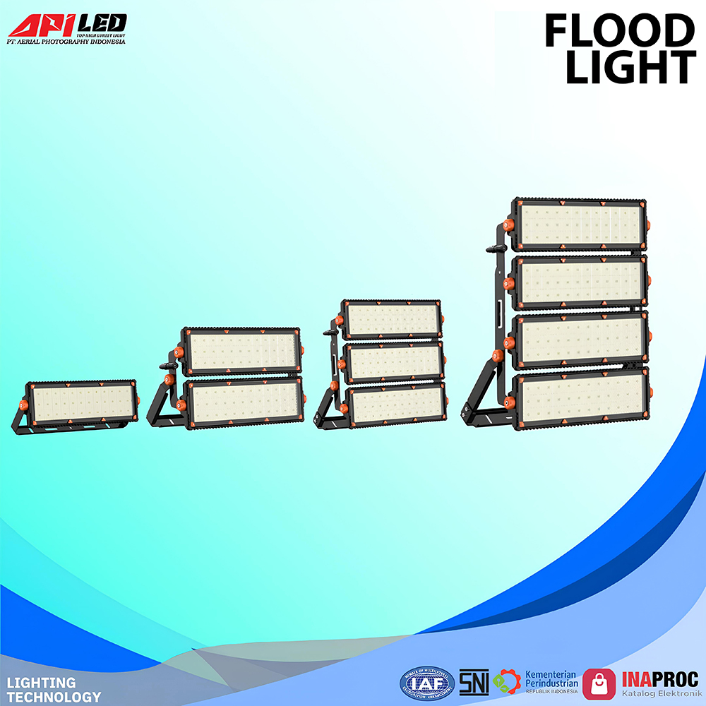  AL-FL001-300-1200W - AL-FL02 Series dirancang untuk memberikan pencahayaan yang terang dan efisien di area besar dengan ketinggian plafon tinggi, seperti area industri, pabrik, gudang, gym, dan taman. Dengan pilihan daya dari 300W hingga 1200W, lampu ini menyediakan pencahayaan yang optimal dengan efisiensi tinggi, meminimalkan konsumsi energi. Menggunakan LED Chip Lumileds SMD3030 dan 5050SMD LED Source, lampu ini menawarkan lumens efisiensi hingga 140LM/W ±5%, memberikan pencahayaan yang terang namun tetap hemat energi.

Lampu ini dilengkapi dengan IP67 untuk perlindungan maksimal terhadap debu dan air, serta IK09 yang memastikan ketahanannya terhadap benturan fisik. Dengan masa hidup hingga 100.000 jam, lampu ini dapat bertahan lama dan mengurangi kebutuhan pemeliharaan dan penggantian. Dilengkapi dengan driver LED dari Inventronic atau MeanWell, memastikan kinerja yang stabil dan efisiensi daya yang tinggi.