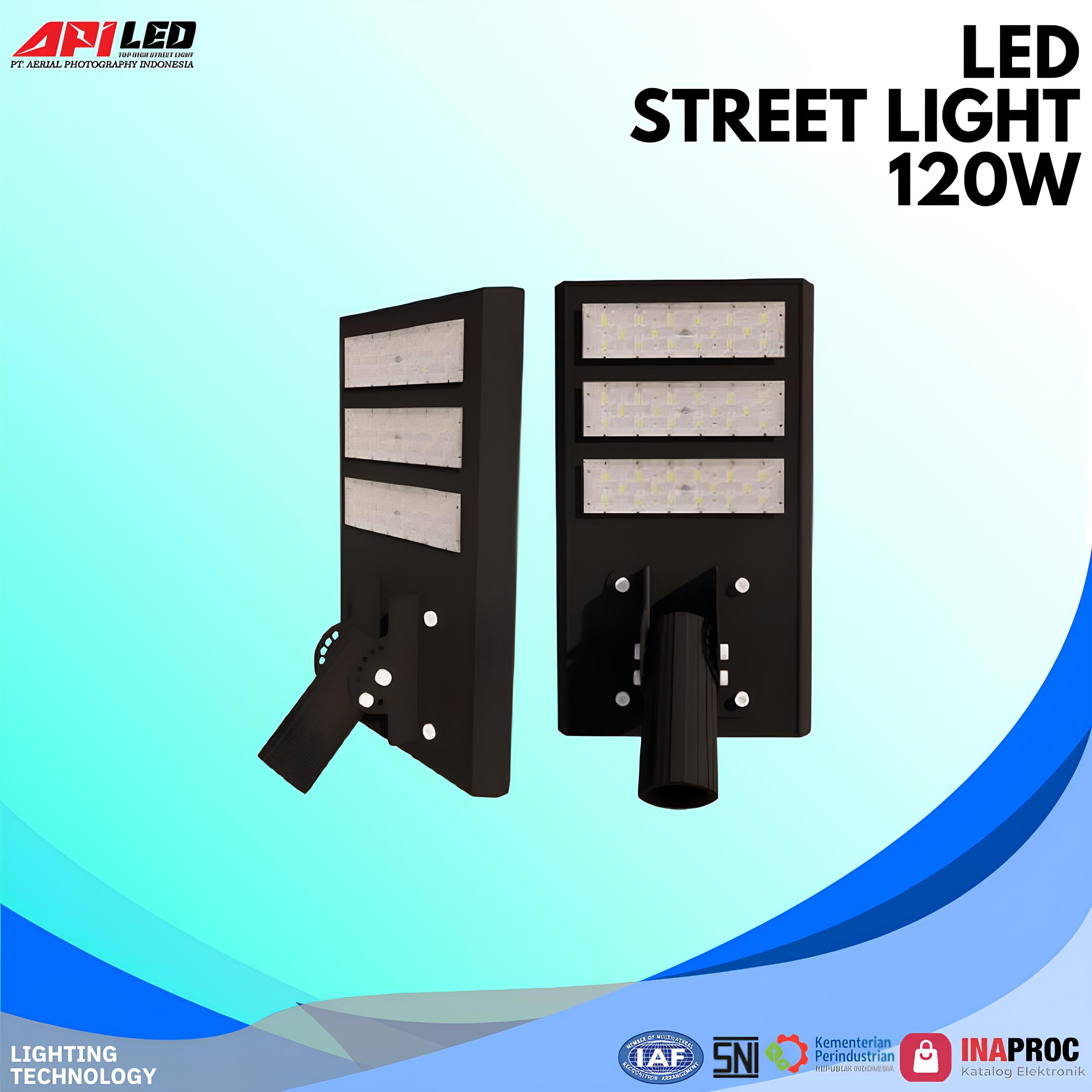  PJU : AL-SL-02503 - Lampu LED Street Light ini menggunakan chip LED Lumiled by Philips SMD7070 yang mampu menghasilkan cahaya dengan efisiensi hingga 180 LM/W ±5% dan pilihan warna 3000K hingga 6500K dengan indeks rendering warna (CRI) Ra > 70/80. Desainnya terbuat dari bahan aluminium alloy dengan lensa PC dan kaca, serta memiliki diameter tiang Ø60mm. Lampu ini dapat beroperasi dalam suhu ekstrem mulai dari -30°C hingga +50°C dengan sudut pencahayaan 60x140°. Dilengkapi dengan driver berkualitas dari merek G-POWER, Inventronic, atau MeanWell, lampu ini memiliki faktor daya > 0.95, tingkat perlindungan IP66 terhadap debu dan air, serta ketahanan benturan IK08. Dengan umur pemakaian mencapai 100.000 jam dan perlindungan lonjakan arus sebesar 6KV hingga 20KV, lampu ini dapat diandalkan untuk penggunaan jangka panjang. Selain itu, tersedia opsi tambahan seperti Photocell, PWM, dan Nema Socket (3/5/7 Pin) untuk fleksibilitas instalasi, serta didukung dengan garansi selama 5 tahun.