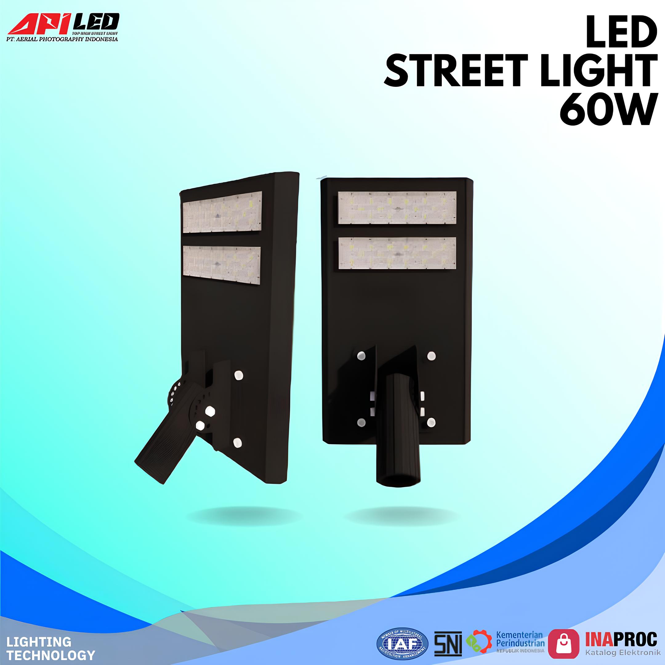  PJU : AL-SL-02501 - Lampu LED Street Light ini menggunakan chip LED Lumiled by Philips SMD7070 yang mampu menghasilkan cahaya dengan efisiensi hingga 180 LM/W ±5% dan pilihan warna 3000K hingga 6500K dengan indeks rendering warna (CRI) Ra > 70/80. Desainnya terbuat dari bahan aluminium alloy dengan lensa PC dan kaca, serta memiliki diameter tiang Ø60mm. Lampu ini dapat beroperasi dalam suhu ekstrem mulai dari -30°C hingga +50°C dengan sudut pencahayaan 60x140°. Dilengkapi dengan driver berkualitas dari merek G-POWER, Inventronic, atau MeanWell, lampu ini memiliki faktor daya > 0.95, tingkat perlindungan IP66 terhadap debu dan air, serta ketahanan benturan IK08. Dengan umur pemakaian mencapai 100.000 jam dan perlindungan lonjakan arus sebesar 6KV hingga 20KV, lampu ini dapat diandalkan untuk penggunaan jangka panjang. Selain itu, tersedia opsi tambahan seperti Photocell, PWM, dan Nema Socket (3/5/7 Pin) untuk fleksibilitas instalasi, serta didukung dengan garansi selama 5 tahun.